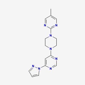 4-[4-(5-Methylpyrimidin-2-yl)piperazin-1-yl]-6-pyrazol-1-ylpyrimidine