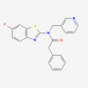 N-(6-fluorobenzo[d]thiazol-2-yl)-2-phenyl-N-(pyridin-3-ylmethyl)acetamide