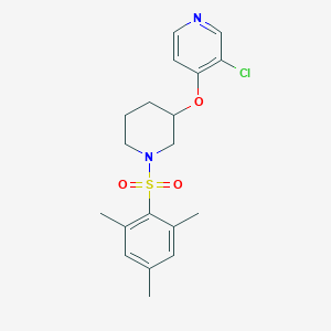 3-Chloro-4-((1-(mesitylsulfonyl)piperidin-3-yl)oxy)pyridine