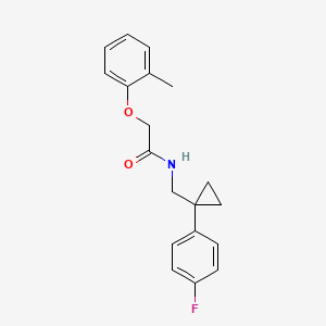 N-((1-(4-fluorophenyl)cyclopropyl)methyl)-2-(o-tolyloxy)acetamide