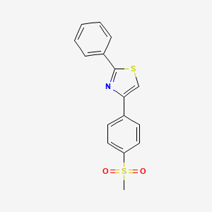 4-(4-Methylsulfonylphenyl)-2-phenyl-1,3-thiazole