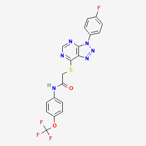 2-((3-(4-fluorophenyl)-3H-[1,2,3]triazolo[4,5-d]pyrimidin-7-yl)thio)-N-(4-(trifluoromethoxy)phenyl)acetamide