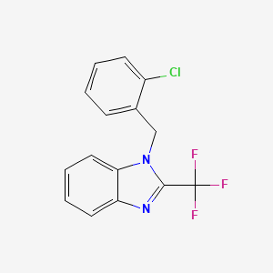 1-[(2-Chlorophenyl)methyl]-2-(trifluoromethyl)benzimidazole