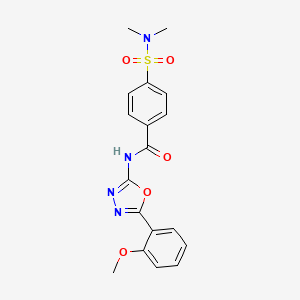 4-(dimethylsulfamoyl)-N-[5-(2-methoxyphenyl)-1,3,4-oxadiazol-2-yl]benzamide