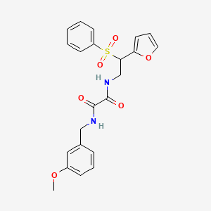 N-[2-(2-furyl)-2-(phenylsulfonyl)ethyl]-N'-(3-methoxybenzyl)ethanediamide