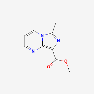 molecular formula C9H9N3O2 B2488898 Methyl 6-methylimidazo[1,5-a]pyrimidine-8-carboxylate CAS No. 2126178-59-2