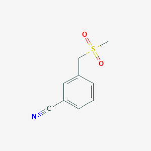 molecular formula C9H9NO2S B2488904 3-(甲磺酰基甲基)苯甲腈 CAS No. 261924-51-0