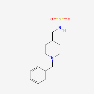 molecular formula C14H22N2O2S B2488907 N-[(1-benzylpiperidin-4-yl)methyl]methanesulfonamide CAS No. 203663-01-8