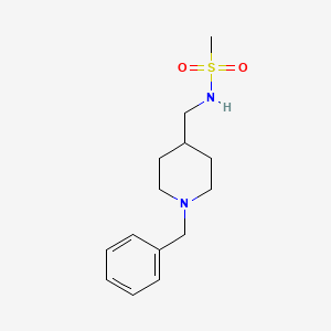 molecular formula C14H22N2O2S B2488907 甲磺酰胺, N-[[1-(苯基甲基)-4-哌啶基]甲基]- CAS No. 203663-01-8