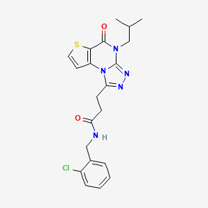 N-(2-chlorobenzyl)-3-(4-isobutyl-5-oxo-4,5-dihydrothieno[2,3-e][1,2,4]triazolo[4,3-a]pyrimidin-1-yl)propanamide