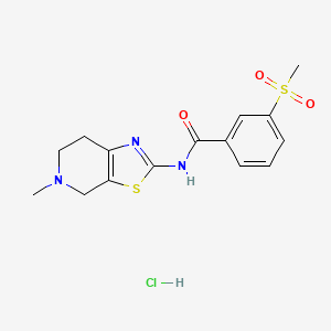 N-(5-methyl-4,5,6,7-tetrahydrothiazolo[5,4-c]pyridin-2-yl)-3-(methylsulfonyl)benzamide hydrochloride