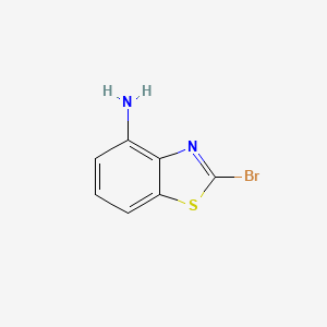 molecular formula C7H5BrN2S B2488940 2-溴苯并[d]噻唑-4-胺 CAS No. 1368320-74-4