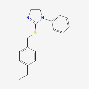 4-ethylbenzyl 1-phenyl-1H-imidazol-2-yl sulfide