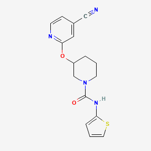 3-((4-cyanopyridin-2-yl)oxy)-N-(thiophen-2-yl)piperidine-1-carboxamide