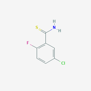 molecular formula C7H5ClFNS B2488954 5-氯-2-氟苯基-1-甲酰硫脲 CAS No. 1247920-85-9
