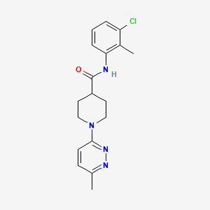 molecular formula C18H21ClN4O B2488962 N-(3-chloro-2-methylphenyl)-1-(6-methylpyridazin-3-yl)piperidine-4-carboxamide CAS No. 1421477-61-3