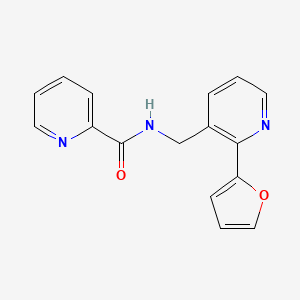 N-((2-(furan-2-yl)pyridin-3-yl)methyl)picolinamide