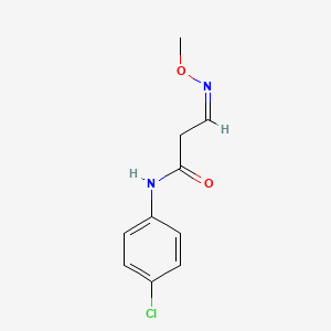 B2488990 (3Z)-N-(4-chlorophenyl)-3-methoxyiminopropanamide CAS No. 241132-60-5