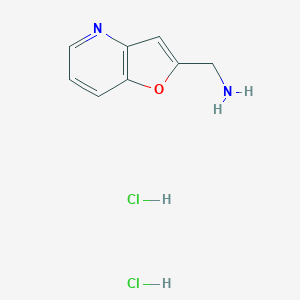 molecular formula C8H10Cl2N2O B2489013 Furo[3,2-b]pyridin-2-ylmethanamine;dihydrochloride CAS No. 153863-94-6