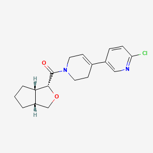 [(3R,3As,6aR)-3,3a,4,5,6,6a-hexahydro-1H-cyclopenta[c]furan-3-yl]-[4-(6-chloropyridin-3-yl)-3,6-dihydro-2H-pyridin-1-yl]methanone