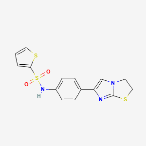N-(4-(2,3-dihydroimidazo[2,1-b]thiazol-6-yl)phenyl)thiophene-2-sulfonamide