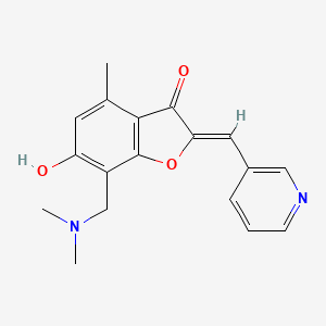 (Z)-7-((dimethylamino)methyl)-6-hydroxy-4-methyl-2-(pyridin-3-ylmethylene)benzofuran-3(2H)-one