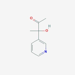molecular formula C9H11NO2 B2489231 3-Hydroxy-3-(3-pyridyl)butan-2-one CAS No. 185207-07-2