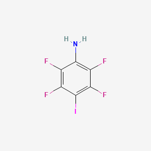 molecular formula C6H2F4IN B2489276 2,3,5,6-TETRAFLUORO-4-IODOANILINE CAS No. 1991-43-1