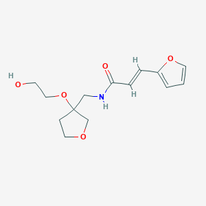 (E)-3-(furan-2-yl)-N-((3-(2-hydroxyethoxy)tetrahydrofuran-3-yl)methyl)acrylamide