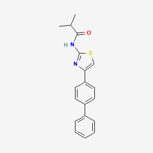 N-(4-([1,1'-biphenyl]-4-yl)thiazol-2-yl)isobutyramide