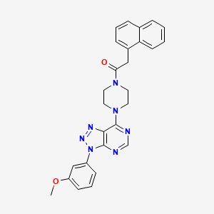 1-(4-(3-(3-methoxyphenyl)-3H-[1,2,3]triazolo[4,5-d]pyrimidin-7-yl)piperazin-1-yl)-2-(naphthalen-1-yl)ethanone
