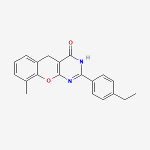 2-(4-Ethylphenyl)-9-methyl-3,5-dihydrochromeno[2,3-d]pyrimidin-4-one