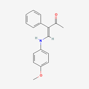 4-(4-Methoxyanilino)-3-phenyl-3-buten-2-one