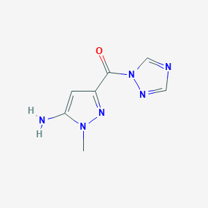 1-methyl-3-(1H-1,2,4-triazol-1-ylcarbonyl)-1H-pyrazol-5-amine