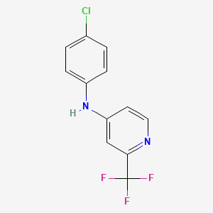 N-(4-chlorophenyl)-2-(trifluoromethyl)-4-pyridinamine