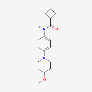 N-(4-(4-methoxypiperidin-1-yl)phenyl)cyclobutanecarboxamide