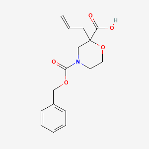 4-Phenylmethoxycarbonyl-2-prop-2-enylmorpholine-2-carboxylic acid