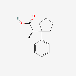 (2S)-2-(1-Phenylcyclopentyl)propanoic acid