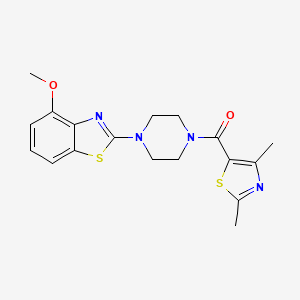 (2,4-Dimethylthiazol-5-yl)(4-(4-methoxybenzo[d]thiazol-2-yl)piperazin-1-yl)methanone