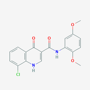 8-chloro-N-(2,5-dimethoxyphenyl)-4-hydroxyquinoline-3-carboxamide