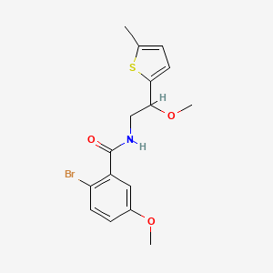 2-bromo-5-methoxy-N-(2-methoxy-2-(5-methylthiophen-2-yl)ethyl)benzamide