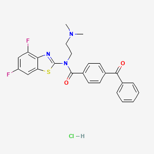 4-benzoyl-N-(4,6-difluorobenzo[d]thiazol-2-yl)-N-(2-(dimethylamino)ethyl)benzamide hydrochloride