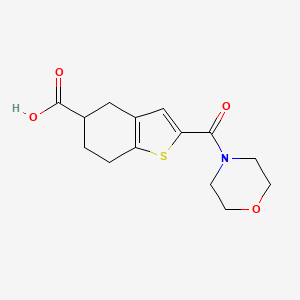 2-(Morpholinocarbonyl)-4,5,6,7-tetrahydro-1-benzothiophene-5-carboxylic acid