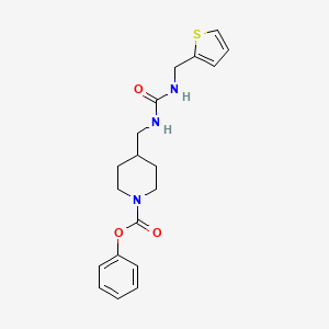 Phenyl 4-((3-(thiophen-2-ylmethyl)ureido)methyl)piperidine-1-carboxylate