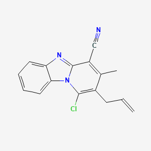 1-Chloro-3-methyl-2-(prop-2-en-1-yl)pyrido[1,2-a]benzimidazole-4-carbonitrile