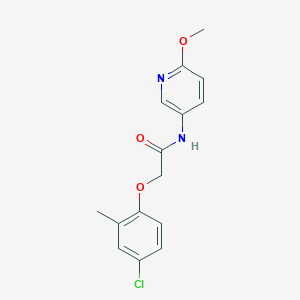 molecular formula C15H15ClN2O3 B248946 2-(4-chloro-2-methylphenoxy)-N-(6-methoxy-3-pyridinyl)acetamide 