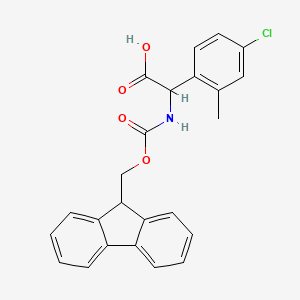2-(4-Chloro-2-methylphenyl)-2-(9H-fluoren-9-ylmethoxycarbonylamino)acetic acid