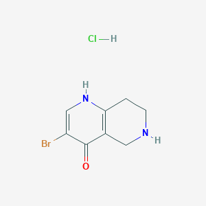 3-Bromo-5,6,7,8-tetrahydro-1,6-naphthyridin-4-ol hydrochloride