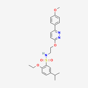 2-ethoxy-5-isopropyl-N-(2-((6-(4-methoxyphenyl)pyridazin-3-yl)oxy)ethyl)benzenesulfonamide