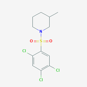 3-Methyl-1-[(2,4,5-trichlorophenyl)sulfonyl]piperidine